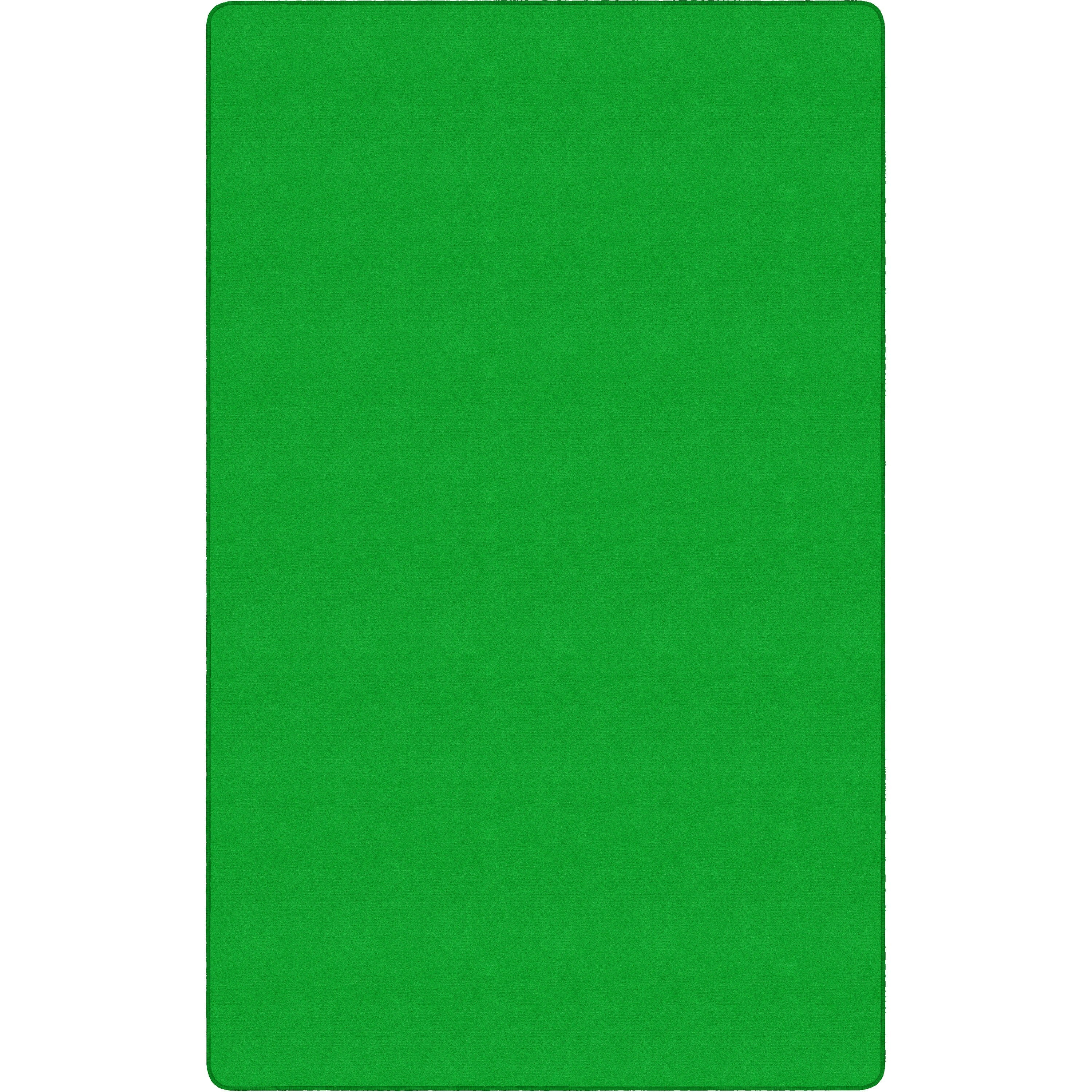 Flagship Carpets Ameristrong Solid Color Rug - Traditional - 12 ft Length x 15 ft Width - Rectangle - Lime Green - Fiber, Nylon
