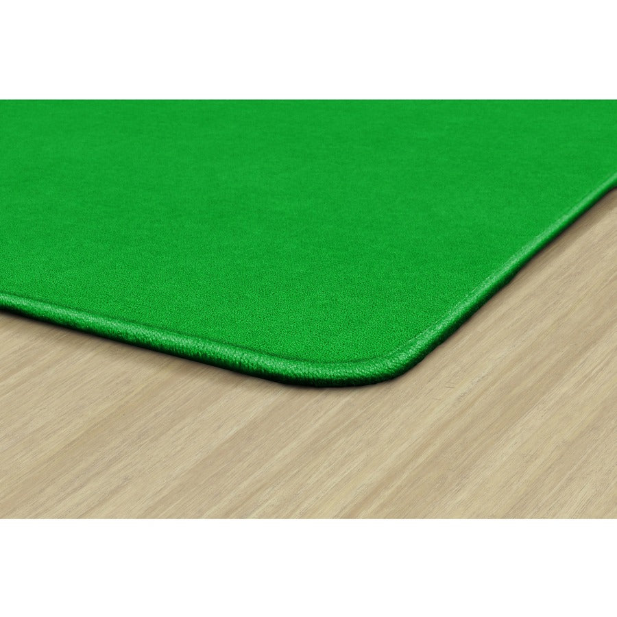 Flagship Carpets Ameristrong Solid Color Rug - Traditional - 12 ft Length x 15 ft Width - Rectangle - Lime Green - Fiber, Nylon