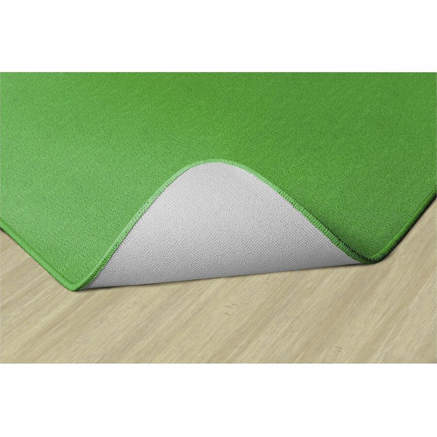 Flagship Carpets Classic Solid Color 6' Square Rug - Floor Rug - Traditional - 72" Length x 72" Width - Square - Lime Green - Nylon, Yarn