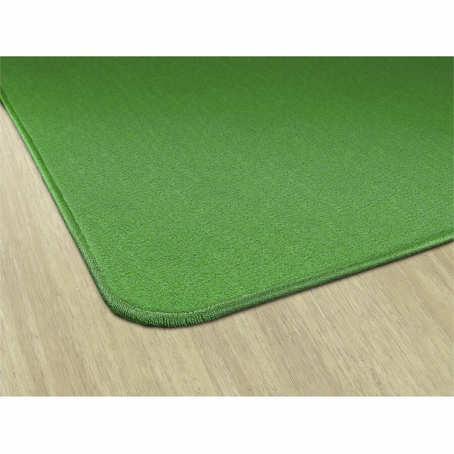 Flagship Carpets Classic Solid Color 6' Square Rug - Floor Rug - Traditional - 72" Length x 72" Width - Square - Lime Green - Nylon, Yarn