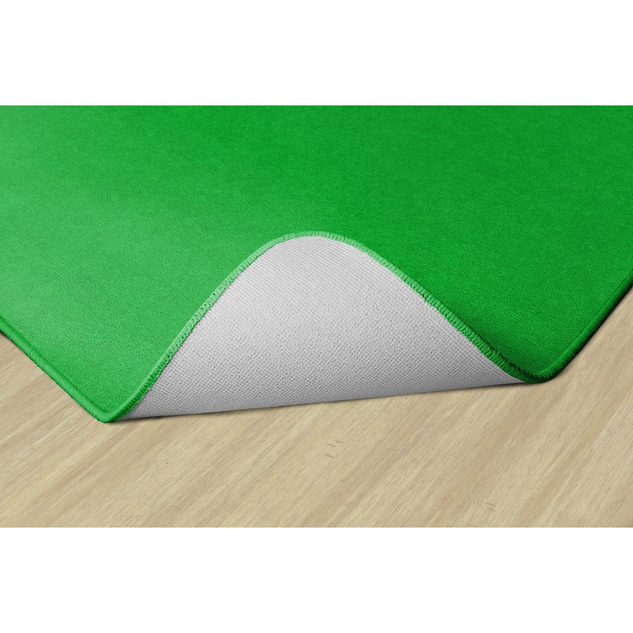 Flagship Carpets Ameristrong Solid Color Rug - Traditional - 12 ft Length x 12 ft Width - Square - Lime Green - Fiber, Nylon