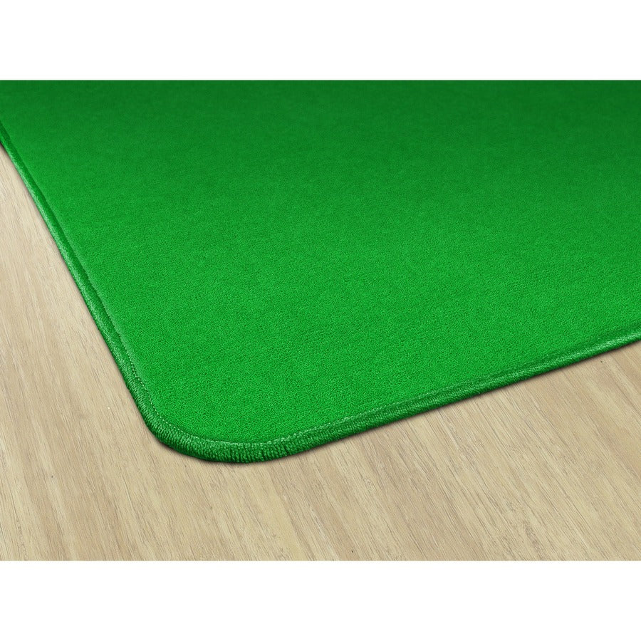 Flagship Carpets Ameristrong Solid Color Rug - Traditional - 12 ft Length x 12 ft Width - Square - Lime Green - Fiber, Nylon
