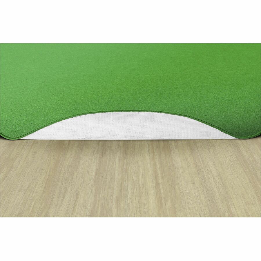 Flagship Carpets Classic Solid Color 12' Oval Rug - Floor Rug - Traditional - 12 ft Length x 90" Width - Oval - Lime Green - Nylon, Yarn