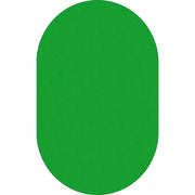 Flagship Carpets Classic Solid Color 12' Oval Rug - Floor Rug - Traditional - 12 ft Length x 90" Width - Oval - Lime Green - Nylon, Yarn