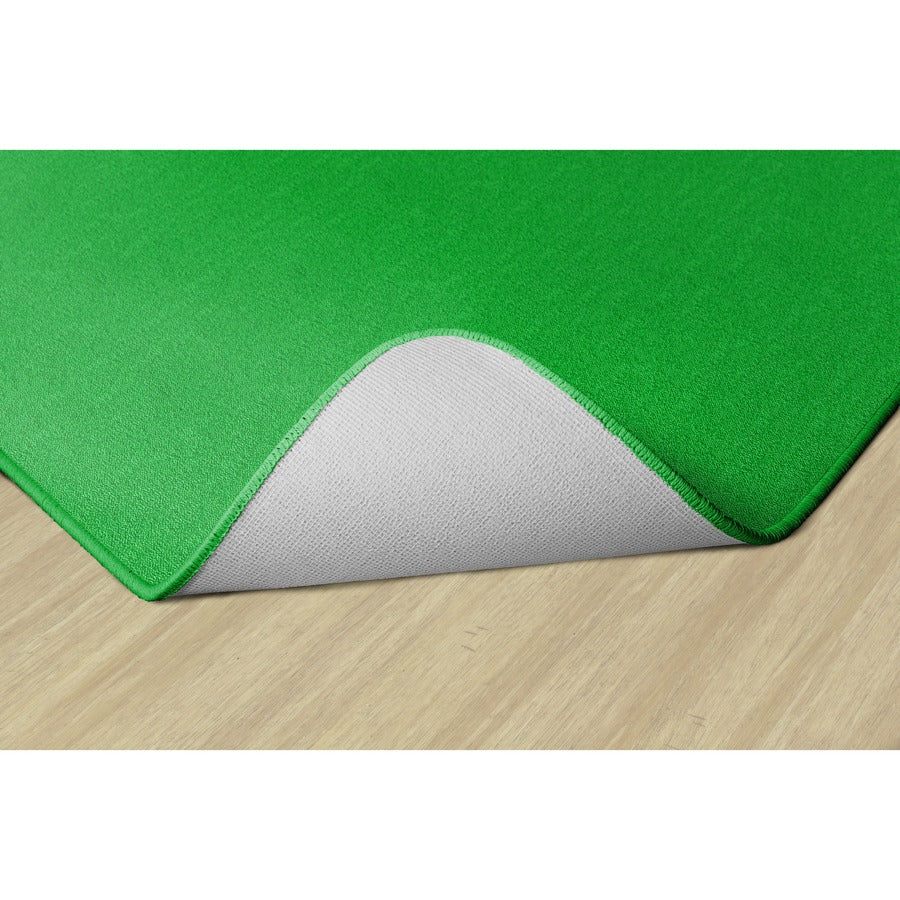 Flagship Carpets Classic Solid Color 12' Square Rug - Floor Rug - Traditional - 12 ft Length x 12 ft Width - Square - Lime Green - Nylon, Yarn