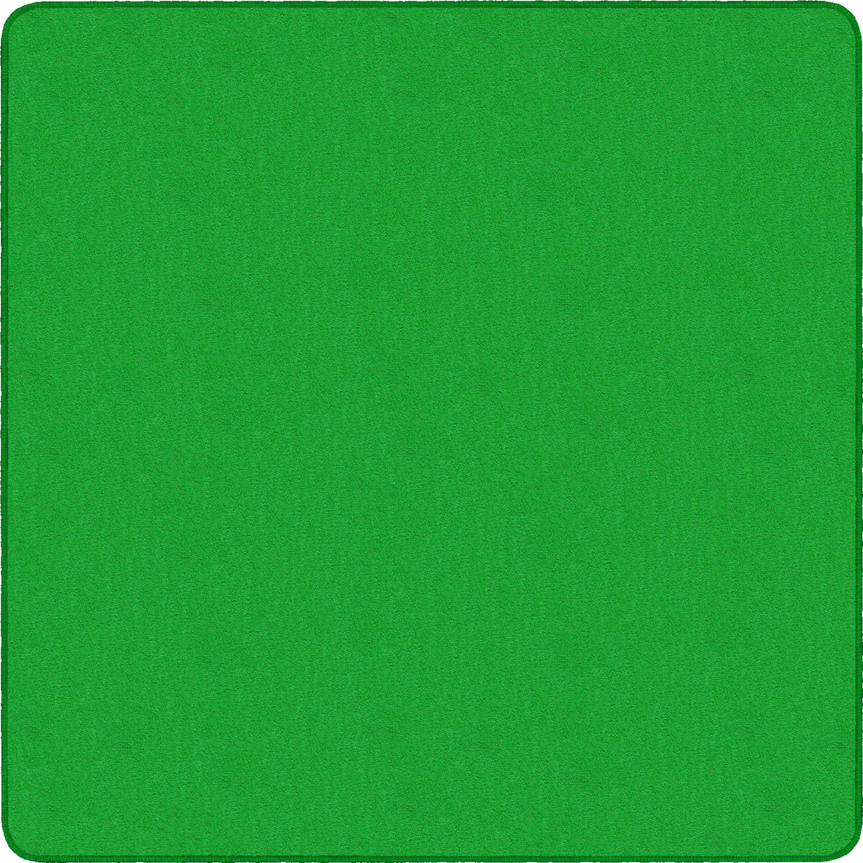Flagship Carpets Classic Solid Color 12' Square Rug - Floor Rug - Traditional - 12 ft Length x 12 ft Width - Square - Lime Green - Nylon, Yarn
