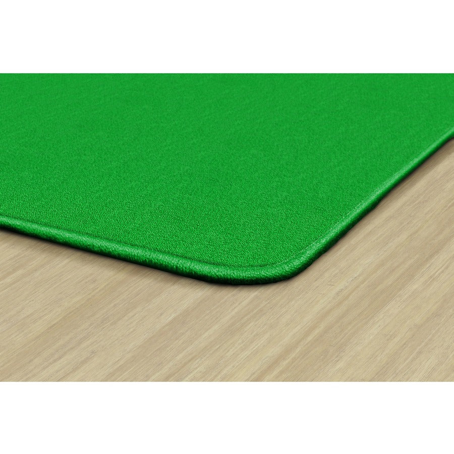 Flagship Carpets Classic Solid Color 12' Square Rug - Floor Rug - Traditional - 12 ft Length x 12 ft Width - Square - Lime Green - Nylon, Yarn