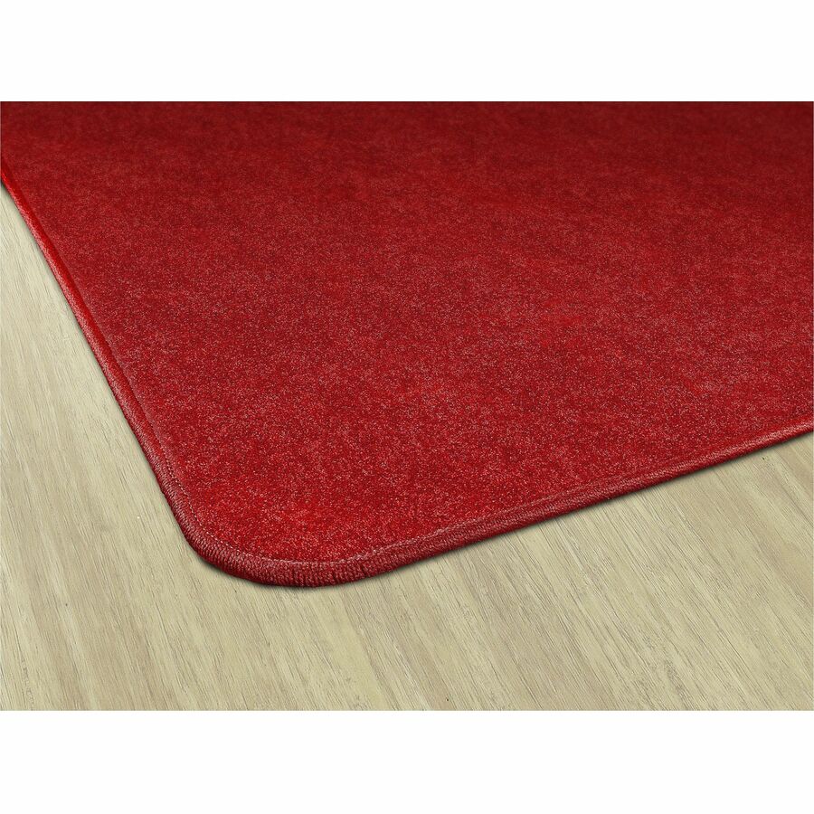 Flagship Carpets Amerisoft Solid Color Rug - 15 ft Length x 12 ft Width - Rectangle - Classic Red - Nylon, Polyester