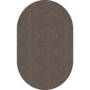 Flagship Carpets Amerisoft Solid Color Rug - 12 ft Length x 90" Width - Oval - Wheat - Nylon, Polyester