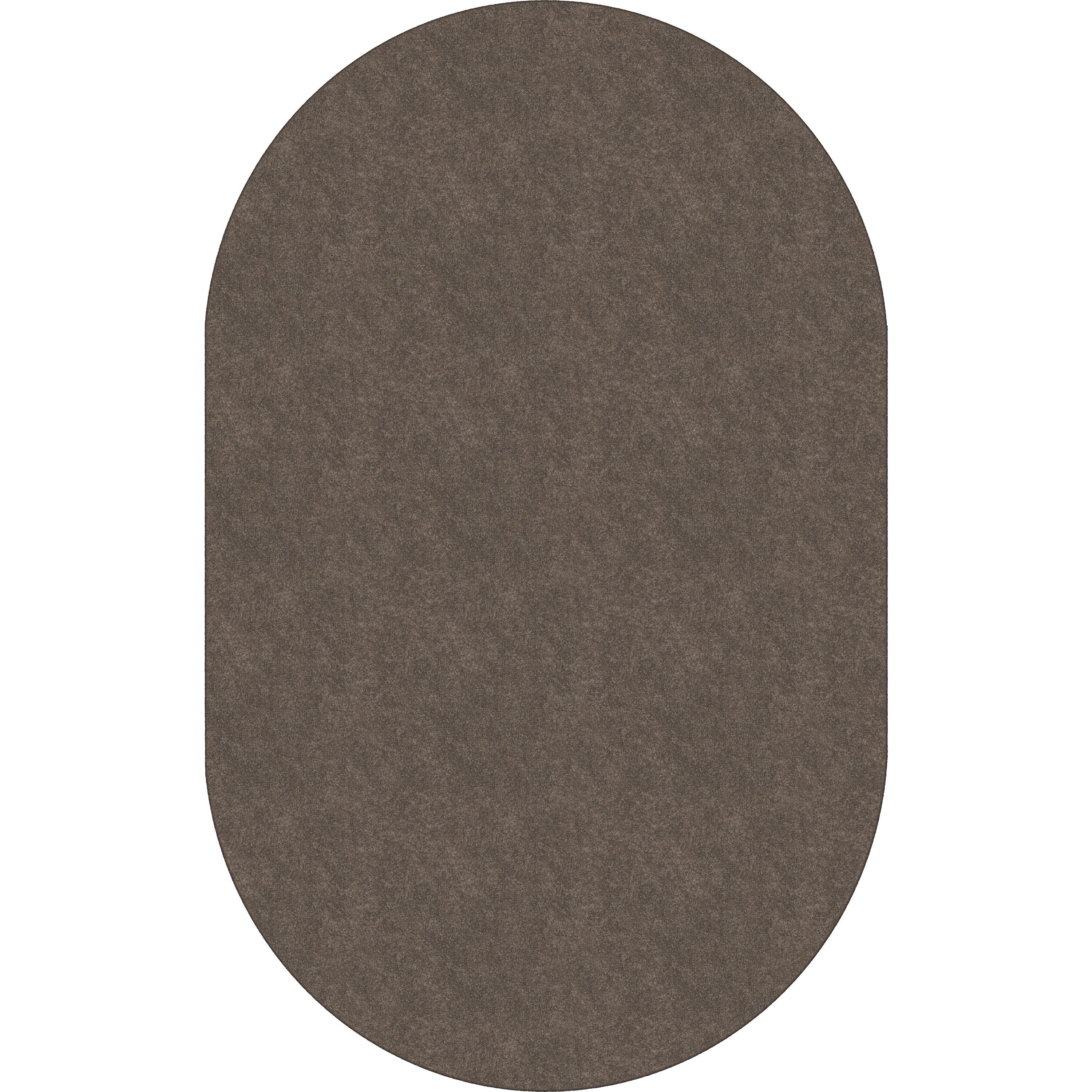 Flagship Carpets Amerisoft Solid Color Rug - 12 ft Length x 90" Width - Oval - Wheat - Nylon, Polyester