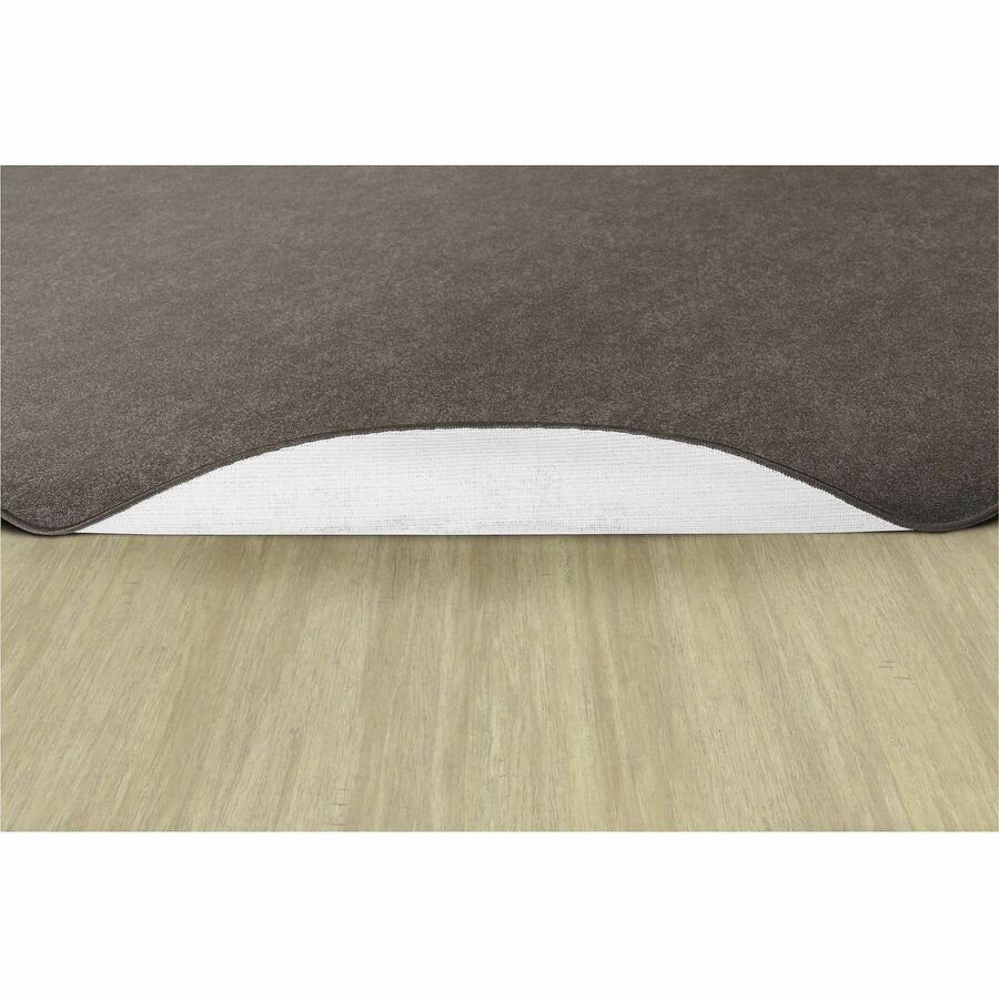 Flagship Carpets Amerisoft Solid Color Rug - 12 ft Length x 90" Width - Oval - Wheat - Nylon, Polyester