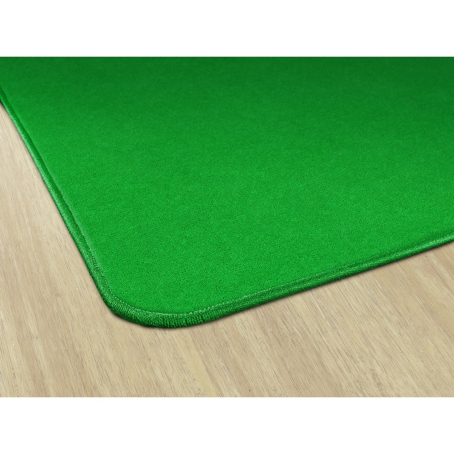 Flagship Carpets Ameristrong Solid Color Rug - Traditional - 12 ft Length x 18 ft Width - Rectangle - Lime Green - Fiber, Nylon
