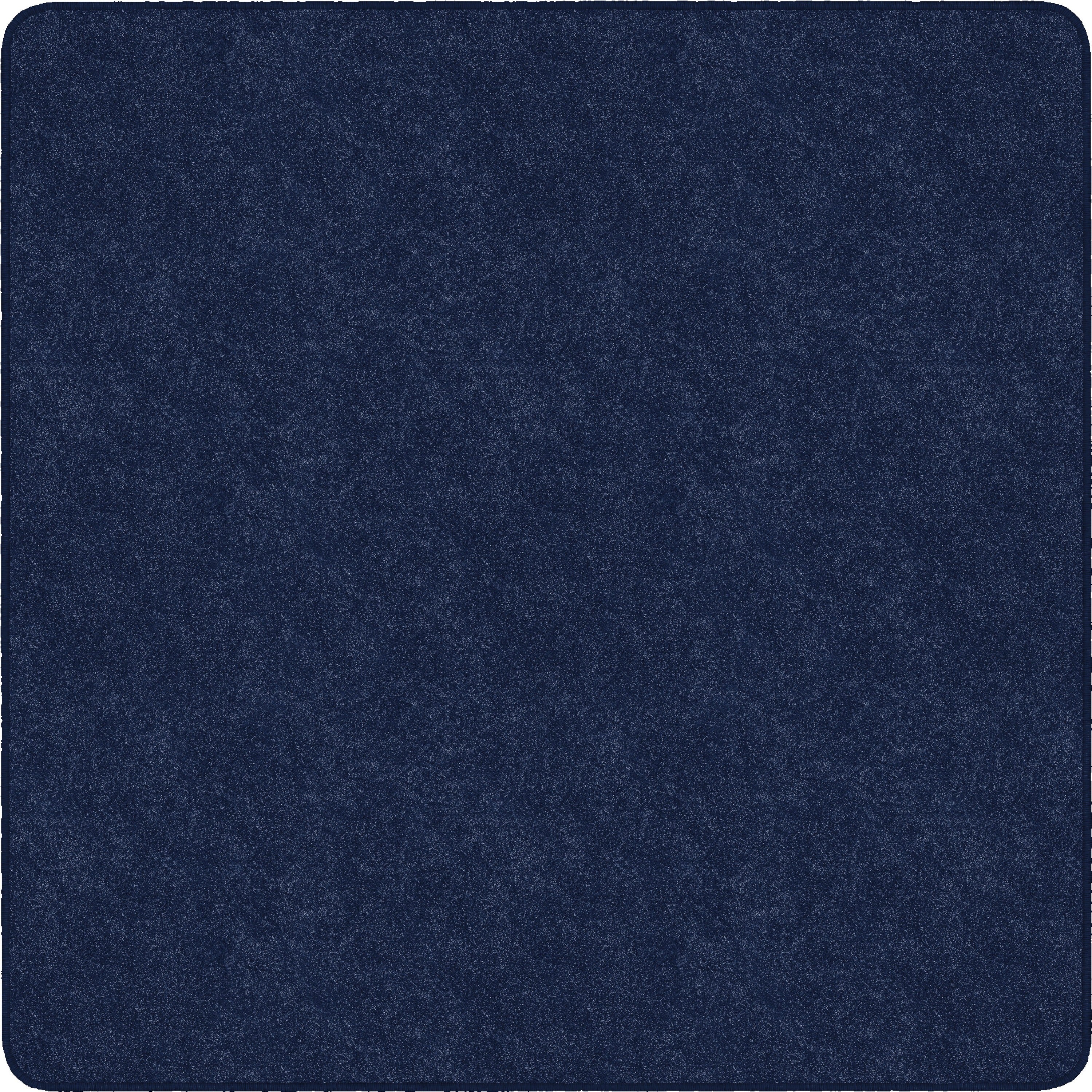 Flagship Carpets Amerisoft Solid Color Rug - 12 ft Length x 12 ft Width - Square - Navy Blue - Nylon, Polyester