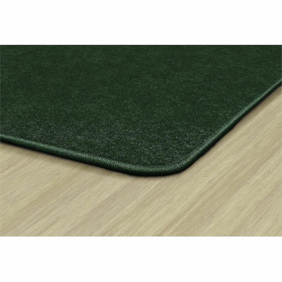 Flagship Carpets Amerisoft Solid Color Rug - 48" Length x 72" Width - Rectangle - Emerald Green - Polyester, Nylon