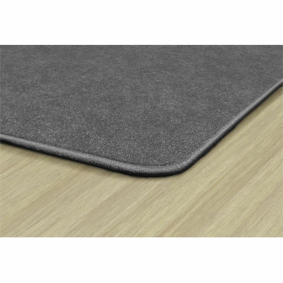 Flagship Carpets Amerisoft Solid Color Rug - 72" Length x 72" Width - Square - Gray - Polyester
