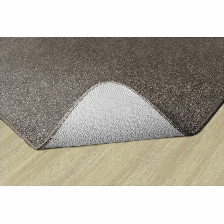 Flagship Carpets Amerisoft Solid Color Rug - 72" Length x 72" Width - Square - Wheat - Polyester, Nylon