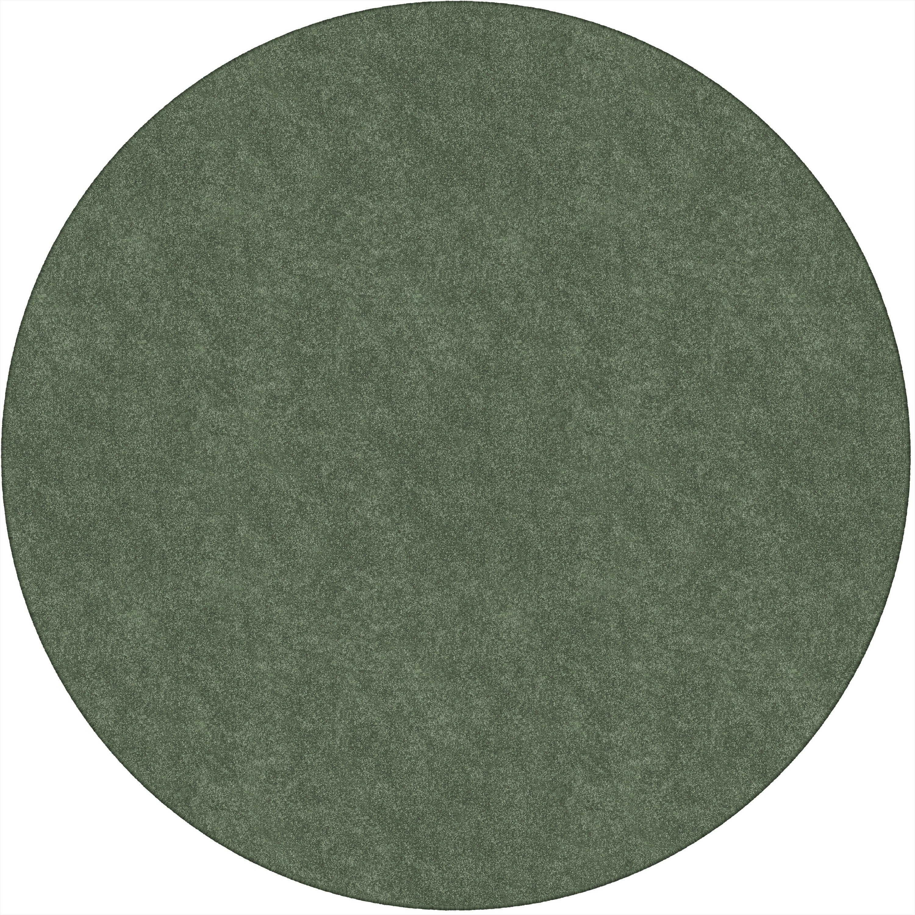Flagship Carpets Amerisoft Solid Color Rug - 72" Diameter - Round - Sage Green - Nylon, Polyester