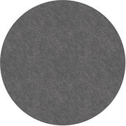 Flagship Carpets Amerisoft Solid Color Rug - 72" Diameter - Round - Gray - Nylon, Polyester