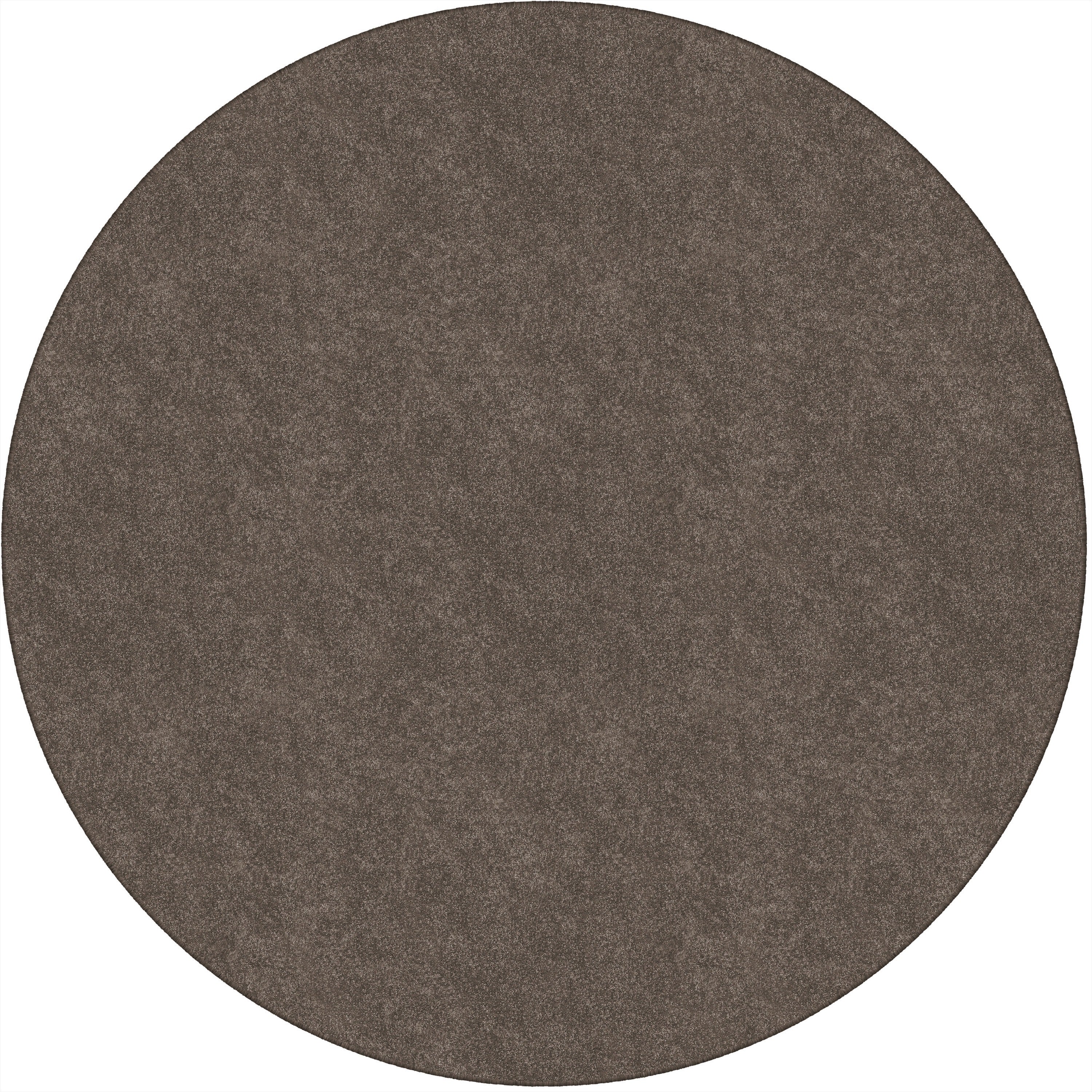 Flagship Carpets Amerisoft Solid Color Rug - 72" Diameter - Round - Wheat - Nylon, Polyester