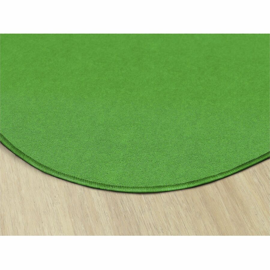 Flagship Carpets Ameristrong Solid Color Rug - Floor Rug - Traditional - 72" Diameter - Round - Lime Green - Nylon