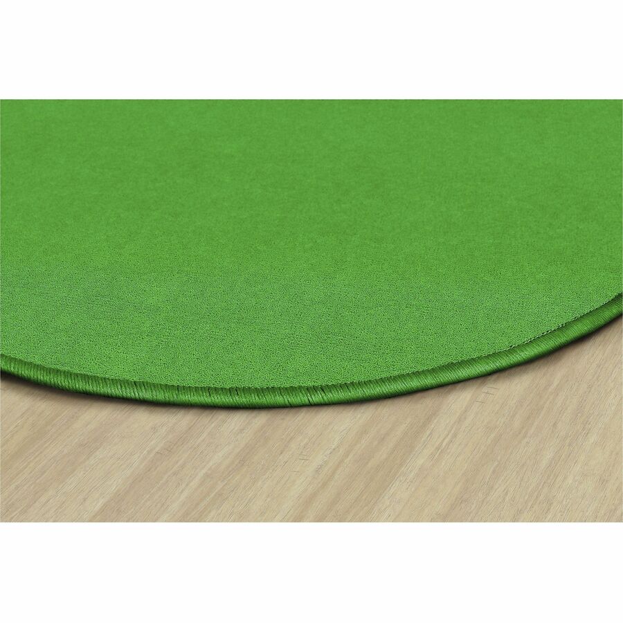 Flagship Carpets Ameristrong Solid Color Rug - Floor Rug - Traditional - 72" Diameter - Round - Lime Green - Nylon