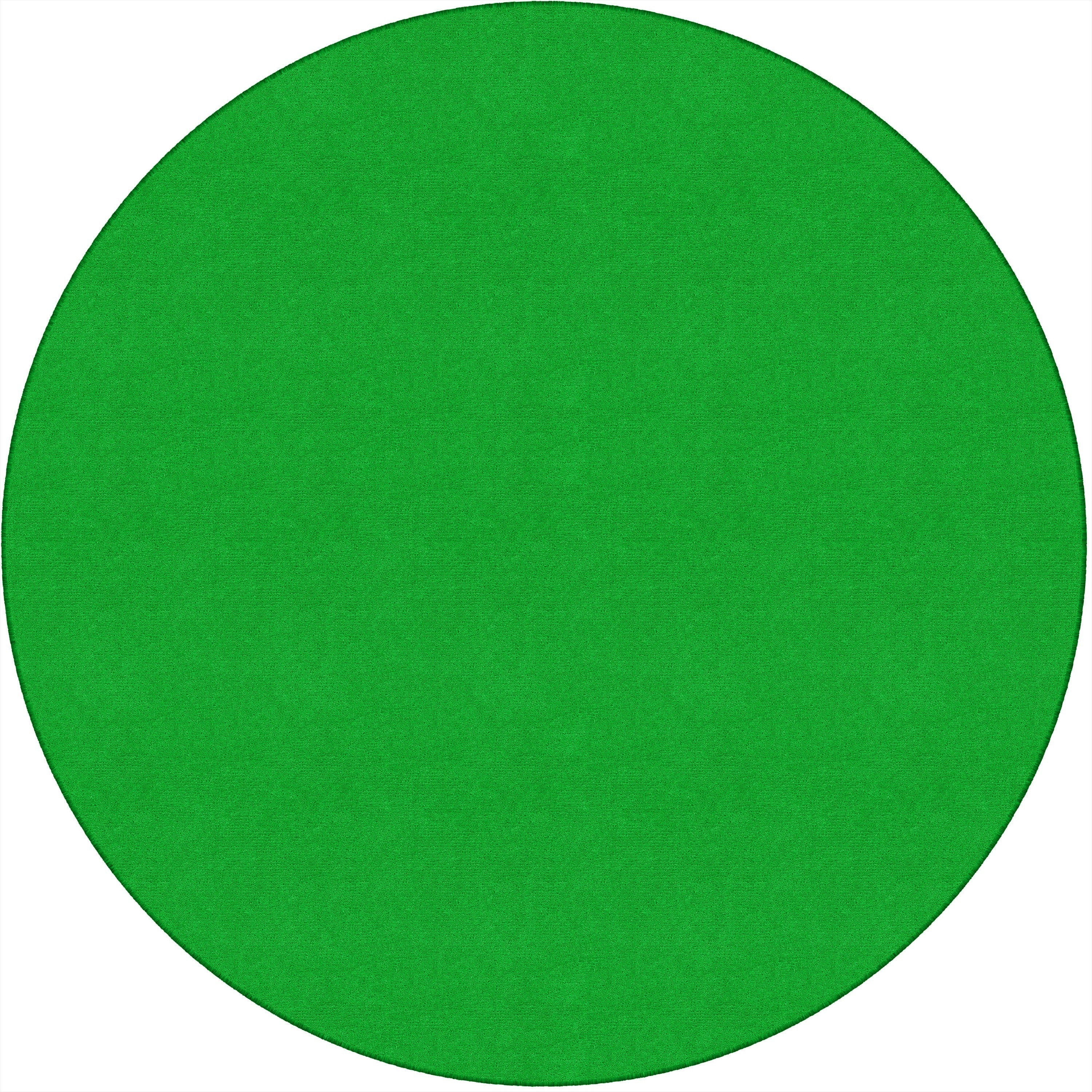 Flagship Carpets Ameristrong Solid Color Rug - Floor Rug - Traditional - 72" Diameter - Round - Lime Green - Nylon