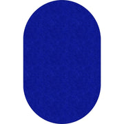 Flagship Carpets Amerisoft Solid Color Rug - 12 ft Length x 90" Width - Oval - Royal Blue - Nylon, Polyester