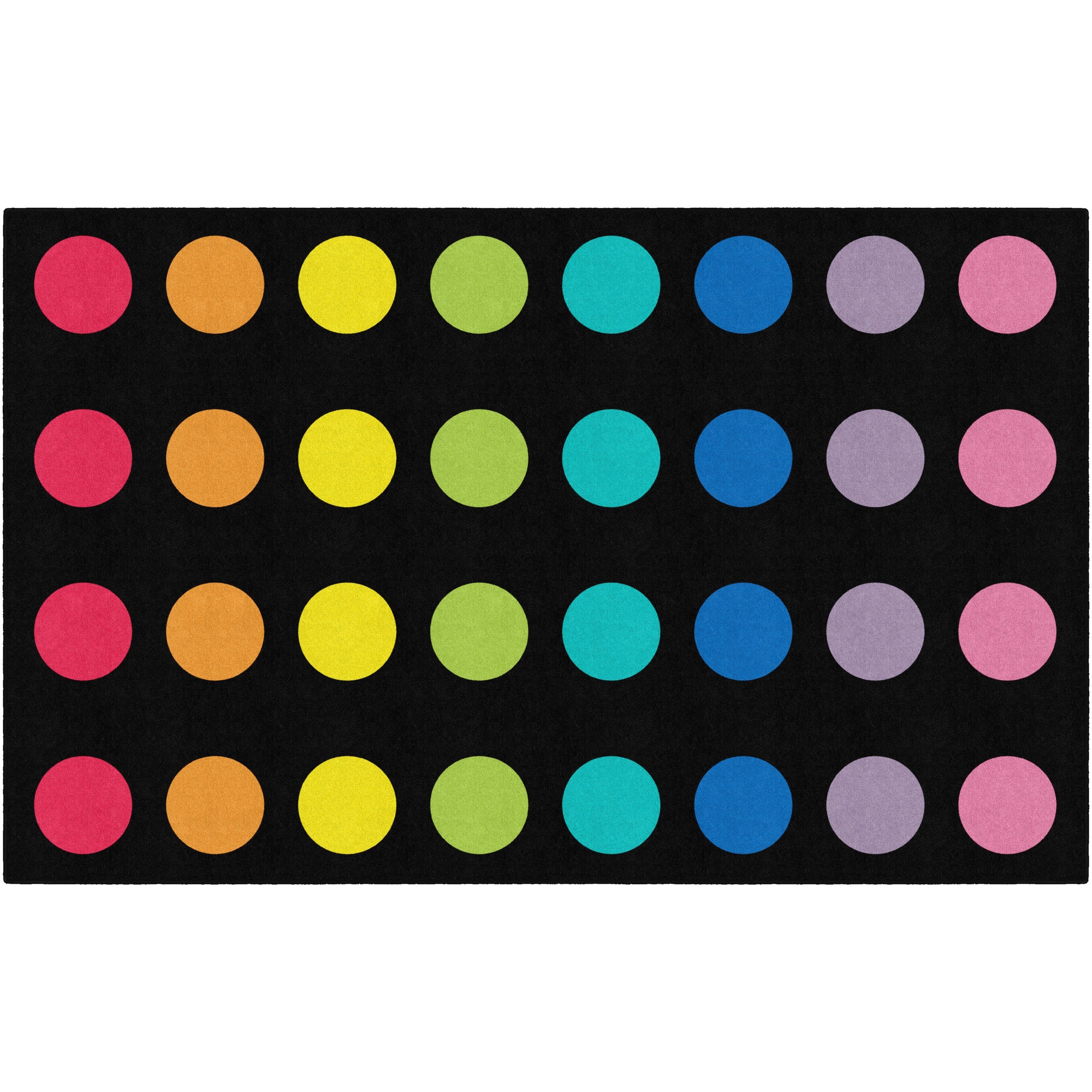 Flagship Carpets Schoolgirl Style Rainbow Dots Rug