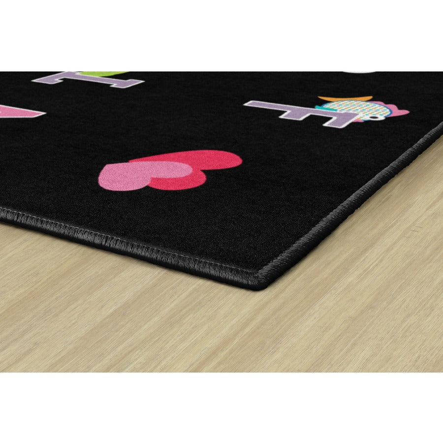 Flagship Carpets Schoolgirl Alphabet Pictures Rug