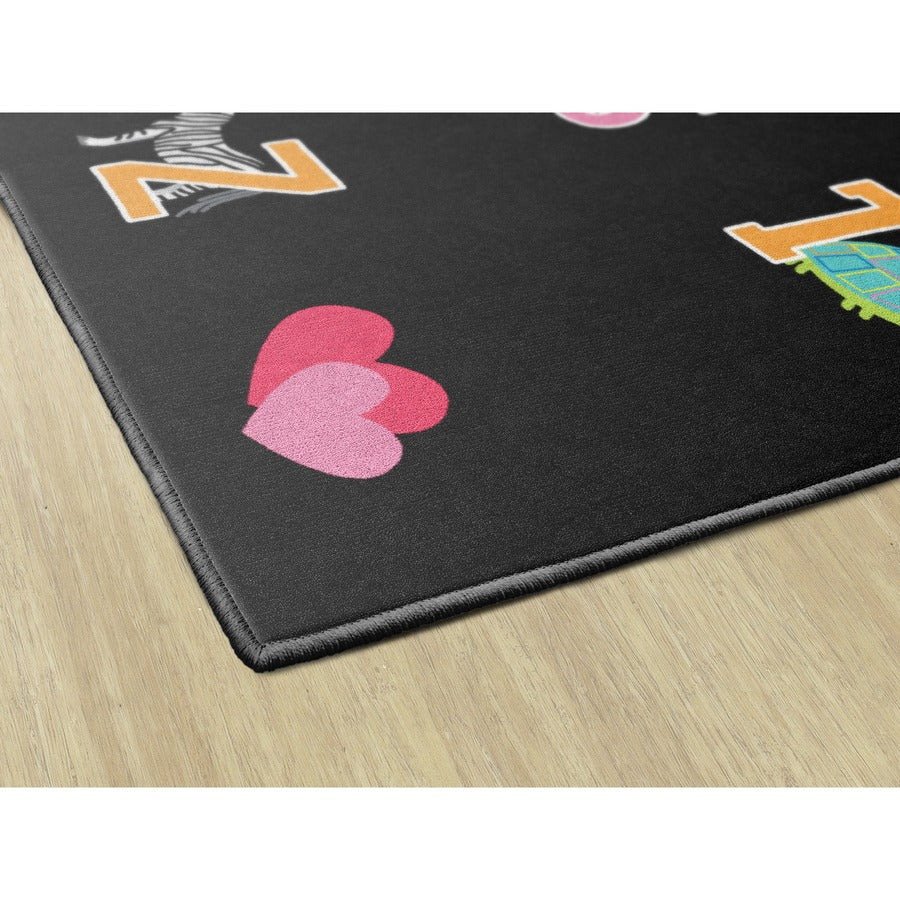 Flagship Carpets Schoolgirl Alphabet Pictures Rug