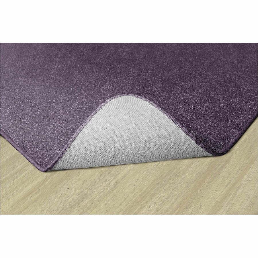 Flagship Carpets Amerisoft Solid Color Rug - 15 ft Length x 12 ft Width - Rectangle - Purple - Nylon, Polyester