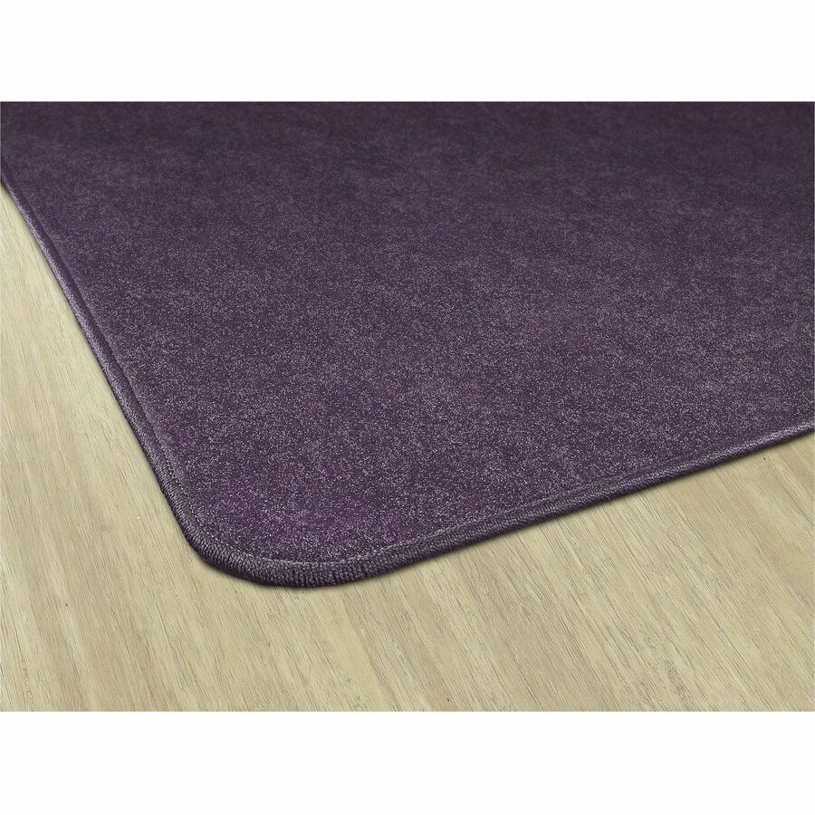 Flagship Carpets Amerisoft Solid Color Rug - 15 ft Length x 12 ft Width - Rectangle - Purple - Nylon, Polyester