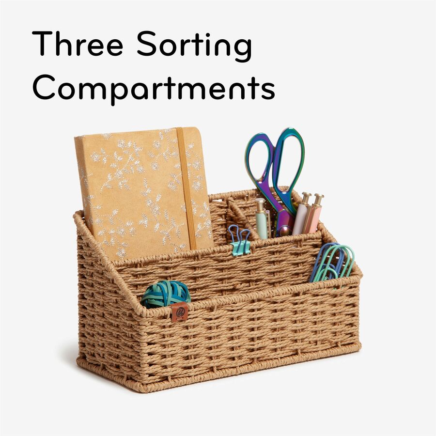 U Brands Woven All-in-1 Desk Organizer