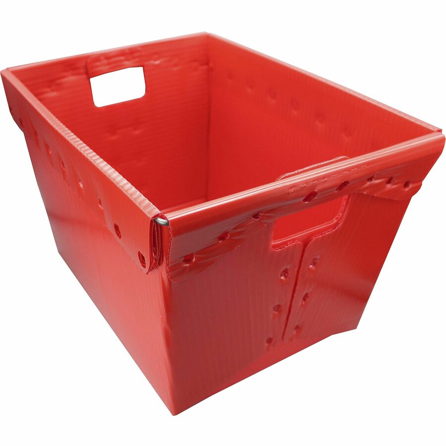 Primary Assorted Plastic Storage Postal Tote - 4 Pack