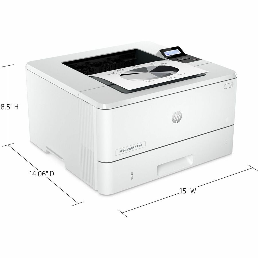 HP LaserJet Pro 4001n Desktop Laser Printer - Monochrome