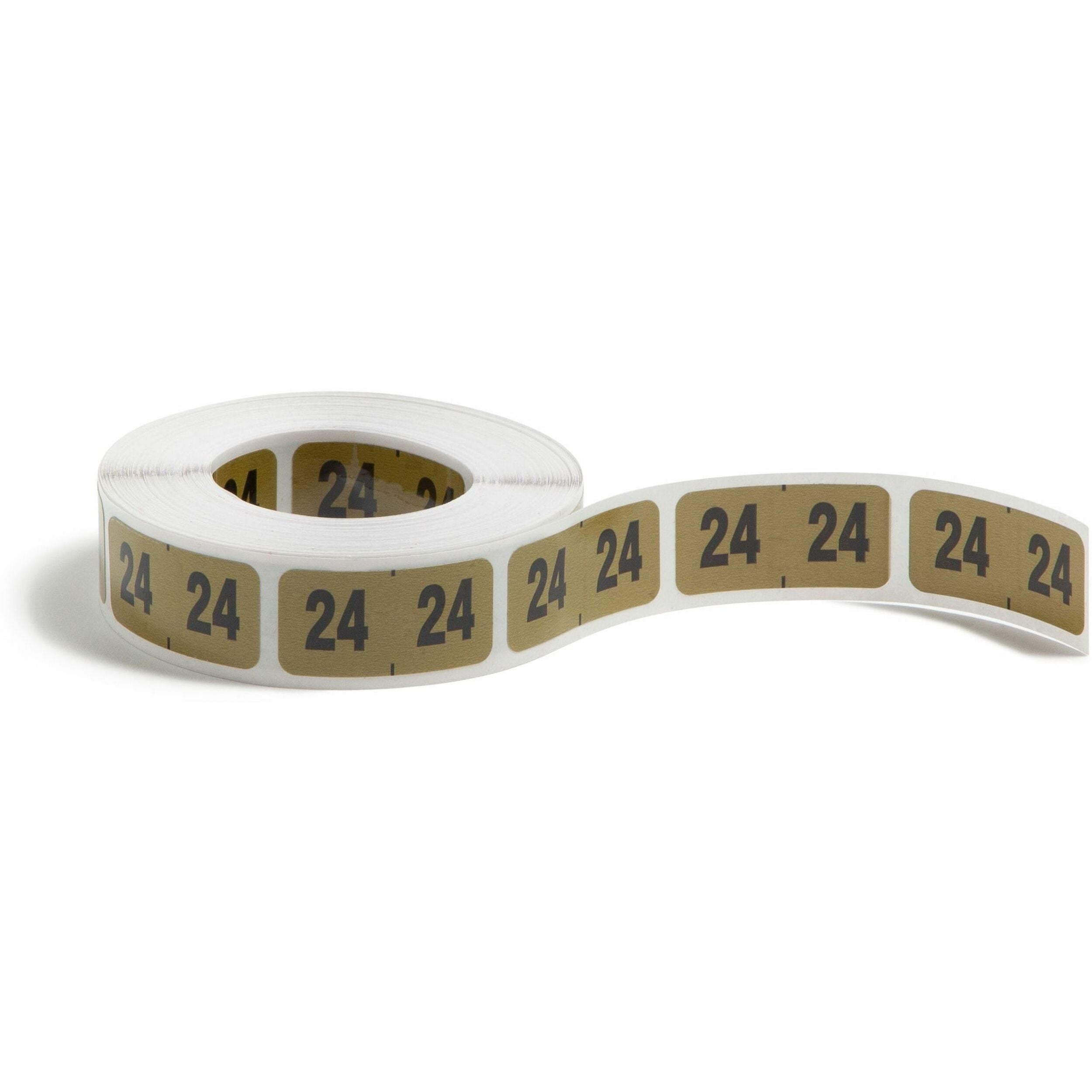 24 - 3/4" Height x 1/2" Width - Roll - Rectangle - Gold - Laminated - 1 Roll