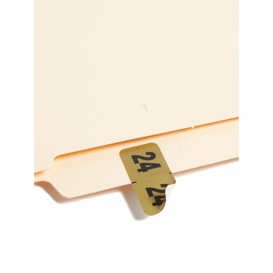 24 - 3/4" Height x 1/2" Width - Roll - Rectangle - Gold - Laminated - 1 Roll