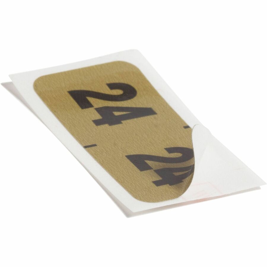 24 - 3/4" Height x 1/2" Width - Roll - Rectangle - Gold - Laminated - 1 Roll