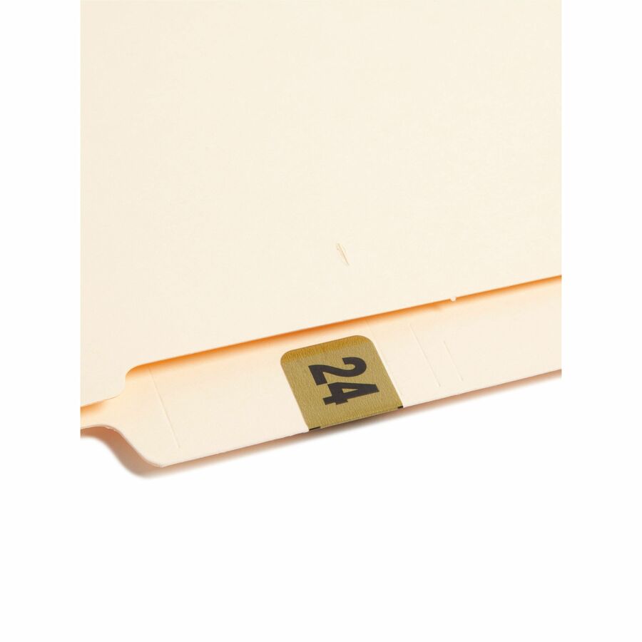 24 - 3/4" Height x 1/2" Width - Roll - Rectangle - Gold - Laminated - 1 Roll