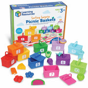 Learning Resources Sorting Surprise Picnic Baskets, 32 Pieces, Includes 10 Picnic Baskets and 10 Colorful Food Surprises, Ages 3-7, Multi-Color, 1 Each