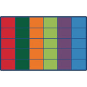 Carpets for Kids&reg; Premium Colorful Rows Seating Rug