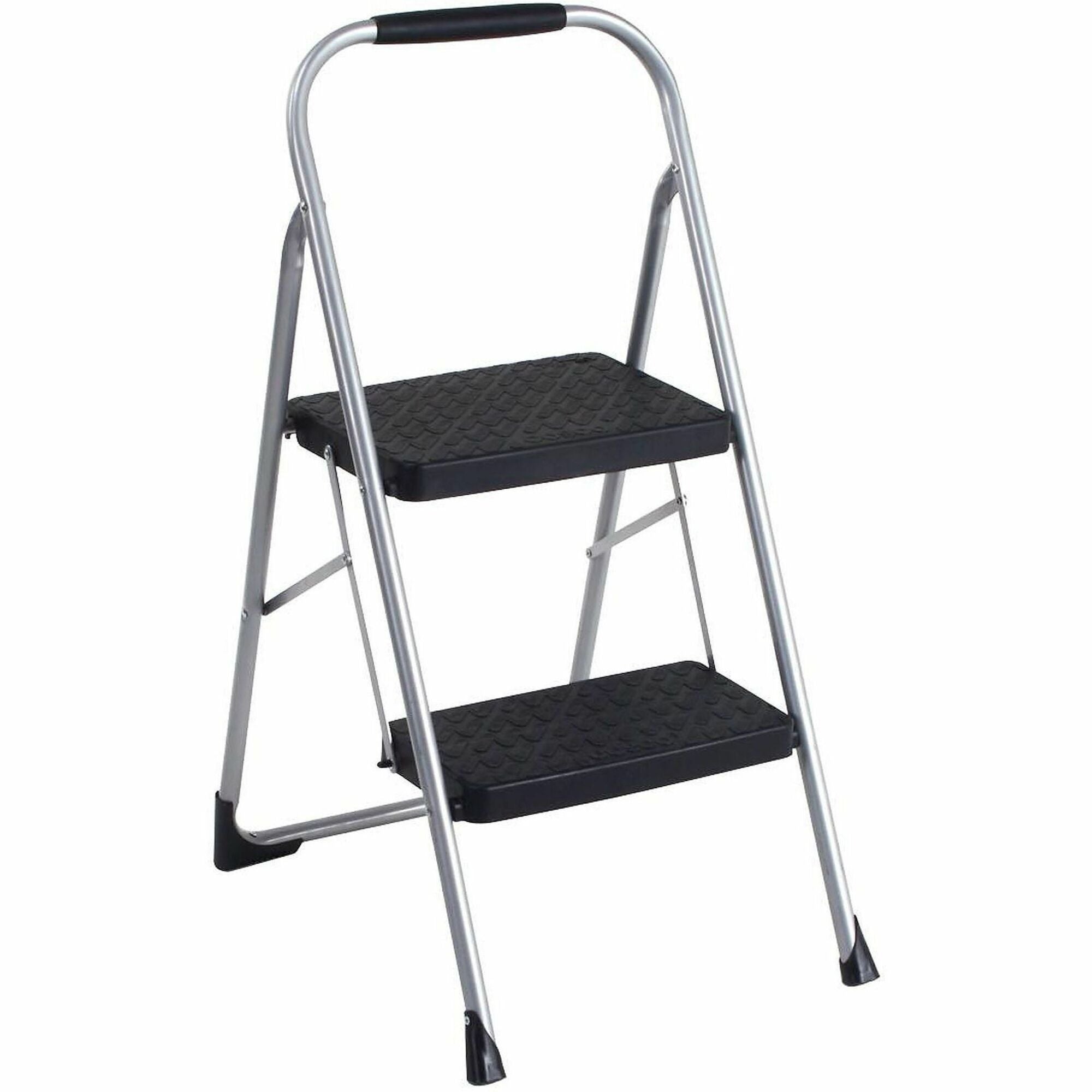 2 Step - 200 lb Load Capacity - Type III - 17.7" Width x 22.8" Depth x 34.6" Height - Platinum, Black