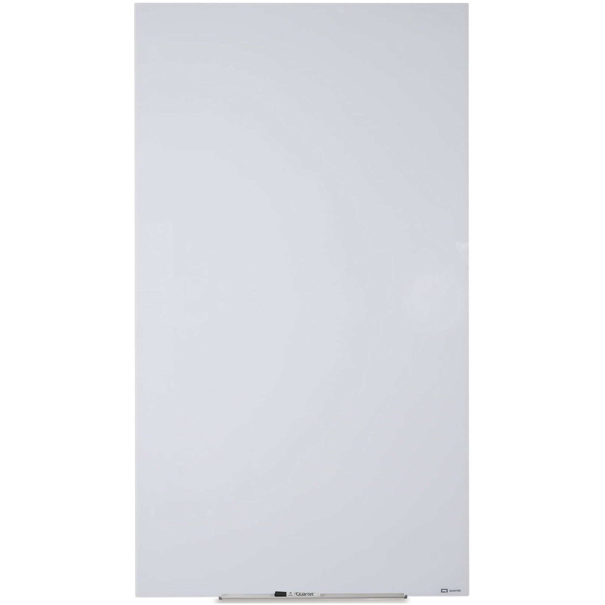 50" (4.2 ft) Width x 28" (2.3 ft) Height - White Glass Surface - Rectangle - Vertical - Magnetic - 1 Each