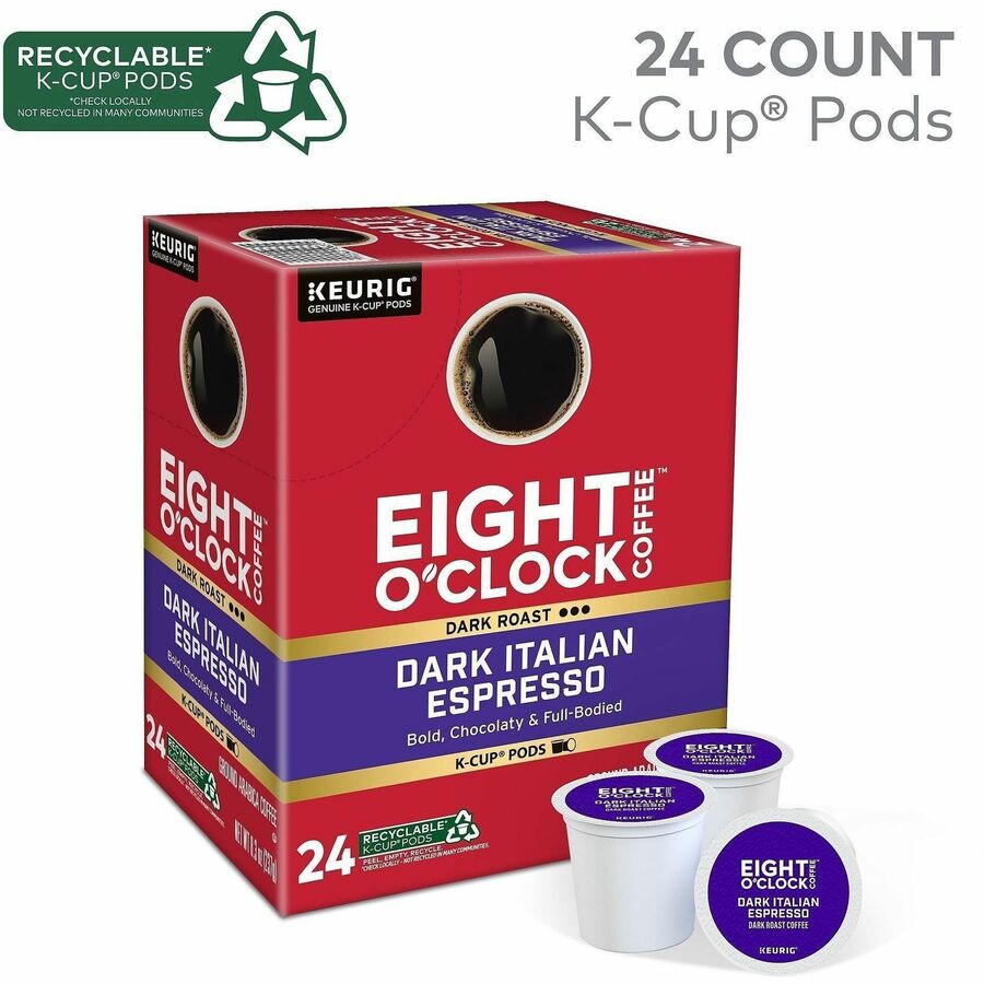 Compatible with Keurig Brewer - Dark - K-Cup - Italian Roast, Arabica - 24 / Box