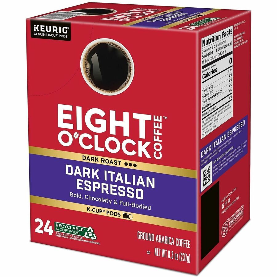 Compatible with Keurig Brewer - Dark - K-Cup - Italian Roast, Arabica - 24 / Box