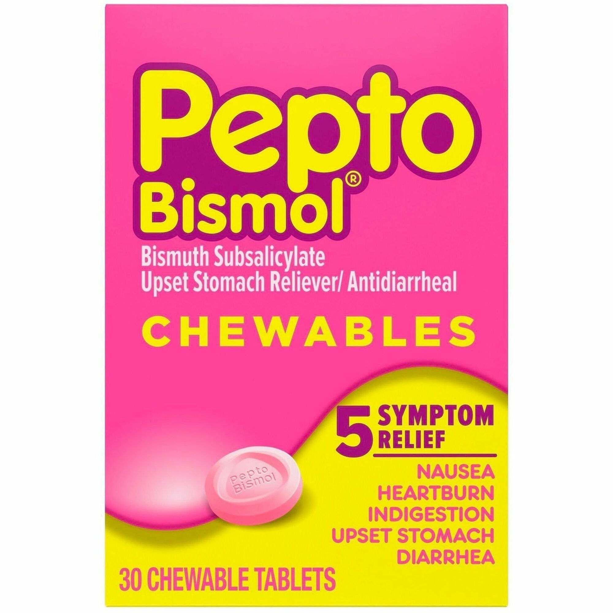 For Upset Stomach, Indigestion, Nausea, Heartburn, Diarrhea - Cherry - 30 / Box