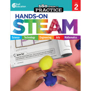 Shell Education 180 Days: Hands-On STEAM: Grade 2 Printed Book