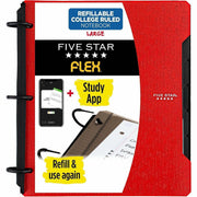 1" Binder Capacity - 200 Sheet Capacity - Pocket(s): 2 - 5 Divider(s) - Plastic - Multi-colored - TechLock Ring, Durable, Foldable - 1 Each