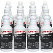Betco Sanibet RTU Cleaner - Ready-To-Use Spray - 32 fl oz (1 quart) - 12 / Carton - Yellow