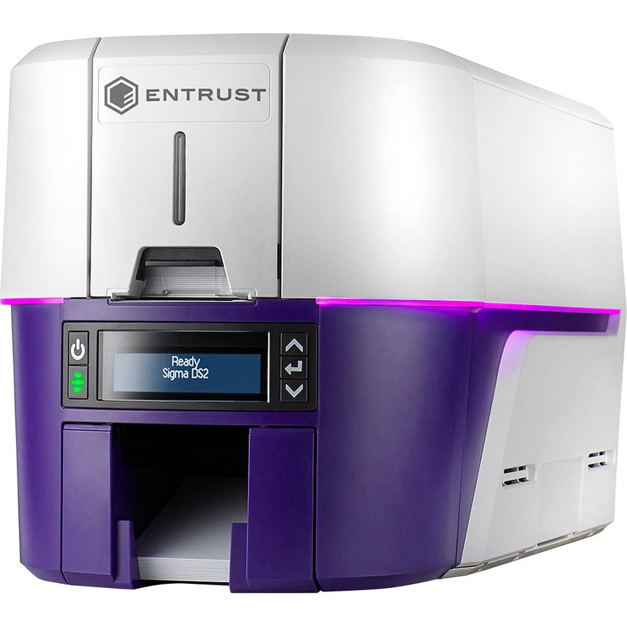 SICURIX Sigma DS2 Double Sided Dye Sublimation/Thermal Transfer Printer - Color - Card Print - USB - Silver, Blue